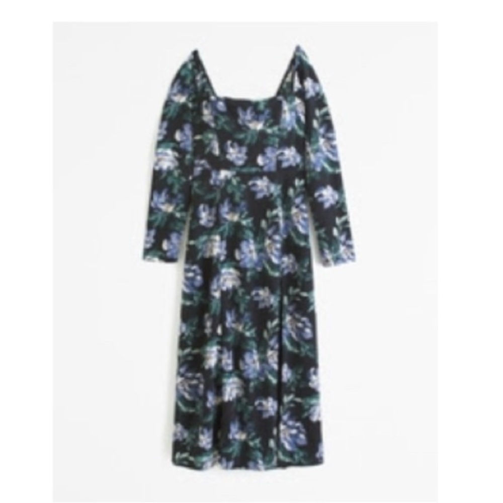 Floral Black Dress